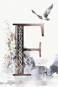 Monthly Planner with Monogram Letter F