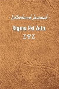 Sisterhood Journal Sigma Psi Zeta