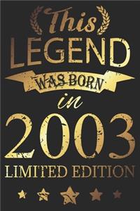 This Legend Was Born In 2003