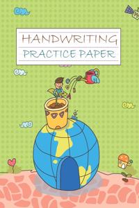 Handwriting Practice Paper. Kindergarten Workbook. Beginner to Tracing ABC Letters A-Z. Alphabet Handwriting Practice workbook for kids