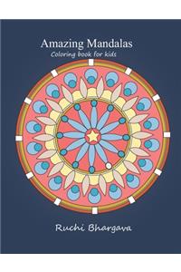 Amazing Mandalas-Coloring book for kids