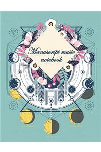 Manuscript music notebook