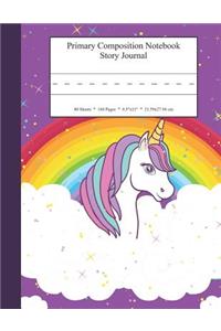 Primary Composition Notebook Story Journal: Educational Writing and Drawing Handwriting Activity Workbook