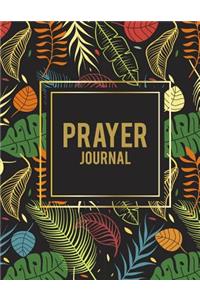 Prayer Journal: Forest Floral, Bible Study Journal, Prayer Log, a Christian Notebook Large Print Bible 8.5