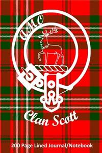 Clan Scott 200 Page Lined Journal/Notebook