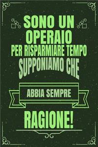 Sono Un Operaio Per Risparmiare Tempo Supponiamo Che Abbia Sempre Ragione!