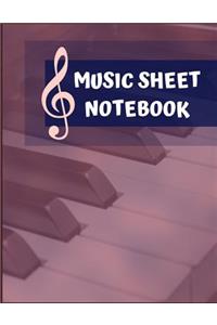 Music Sheet Notebook