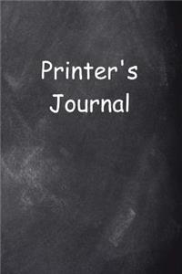 Printer's Journal Chalkboard Design