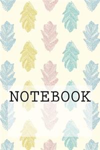 Notebook: Leaves in Cream, Rydal Water, Lake District. Dotted (6 X 9): Dotted Paper Notebook