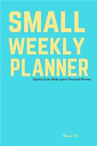 Sparkly Small Weekly Planner