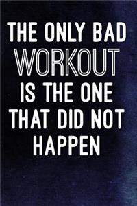 The Only Bad Workout Is The One That Did Not Happen