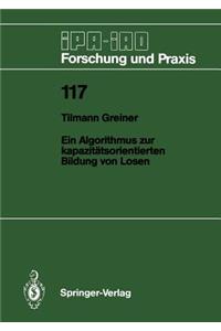 Algorithmus Zur Kapazitätsorientierten Bildung Von Losen