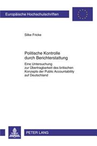 Politische Kontrolle Durch Berichterstattung