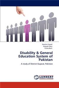 Disability & General Education System of Pakistan