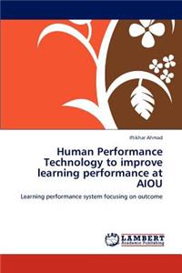 Human Performance Technology to improve learning performance at AIOU