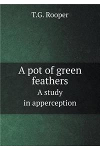 A Pot of Green Feathers a Study in Apperception
