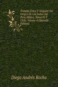 Tratado Unico Y Singular Del Origen De Los Indios Del Peru, Mejico, Santa Fe Y Chile, Volume 4 (Spanish Edition)
