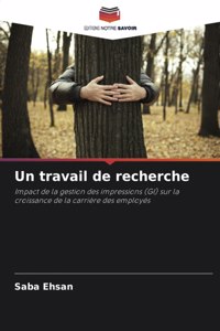 travail de recherche