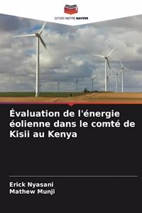Évaluation de l'énergie éolienne dans le comté de Kisii au Kenya