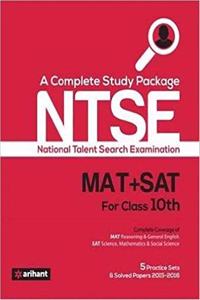 A Complete Study Package Ntse - Mat+Sat For Class 10Th (Five Practise Set & Solved Paper 2015)