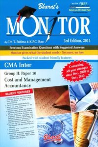 Monitor For Cma Inter, Group Ii: Paper 10: Cost And Management Accountancy