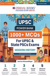 Oswaal UPSC Power Bank:1000+ MCQs for UPSC and State PSCs Exams Modern History (For 2024 Exam)