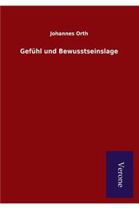 Gefühl und Bewusstseinslage