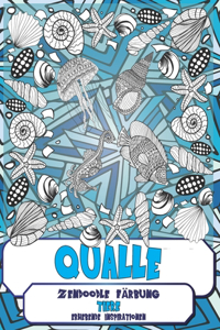 Zendoodle Färbung - Erhebende Inspirationen - Tiere - Qualle