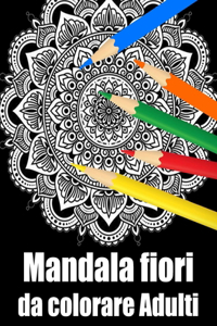 Mandala fiori da colorare adulti