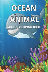 Ocean Animal Adult Coloring Book