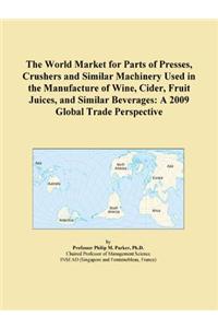 The World Market for Parts of Presses, Crushers and Similar Machinery Used in the Manufacture of Wine, Cider, Fruit Juices, and Similar Beverages