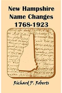 New Hampshire Name Changes, 1768-1923