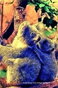 Koala Bears Tree Vintage Notebook