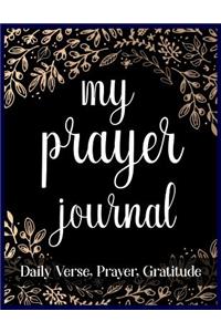 My Prayer Journal Daily Verse, Prayer, Gratitude