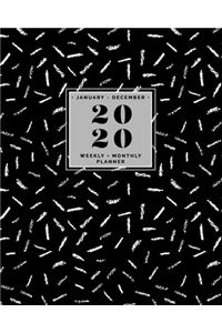 January - December - 2020 Weekly + Monthly Planner