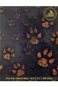Meow Covers Plain Kids Sketch Book - 8.5 X 11 - 100 Sites
