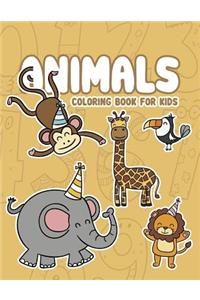Animals coloring book for kids