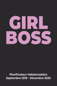 GIRL BOSS Planificateur Hebdomadaire Septembre 2019 - Décembre 2020