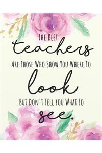 The best teachers are those who show you where to look but don't tell you what to see.