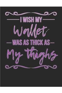 I Wish My Wallet Was as Thick as My Thighs