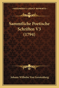Sammtliche Poetische Schriften V3 (1794)