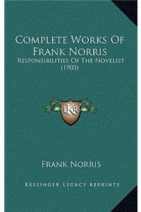 Complete Works Of Frank Norris
