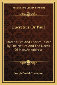 Lucretius Or Paul