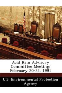 Acid Rain Advisory Committee Meeting