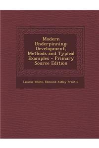 Modern Underpinning: Development, Methods and Typical Examples