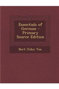 Essentials of German - Primary Source Edition