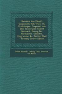 Heinrich Von Kleist's Gesammelte Schriften
