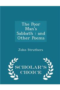 The Poor Man's Sabbath