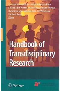 Handbook of Transdisciplinary Research