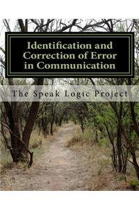 Identification and Correction of Error in Communication